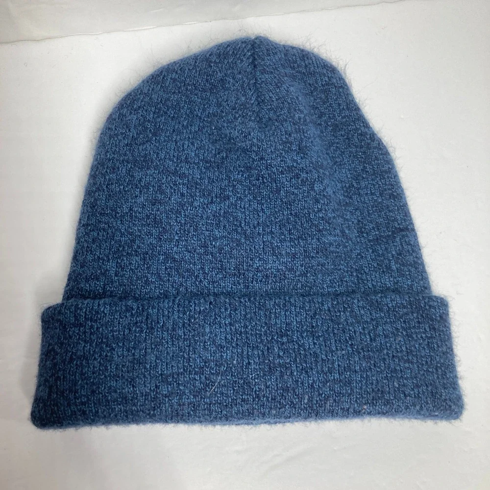 Carhartt A18 Beanie Cap Hat Adult Blue Heathered Rib Knit Watch Work Winter
